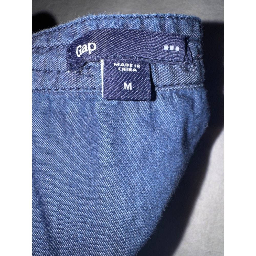 Gap Indigo Chambray Tie-Waist Dress | 100% Cotton | Fall 2012 | Size M - Picture 8 of 8